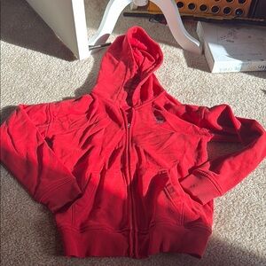 Abercrombie kids Red Zip-Up Hoodie